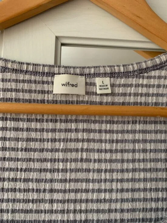 Aritzia Verona Pants Matching Set lilac gingham Size M - Picture 6 of 7